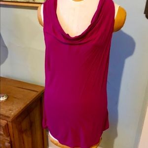 Cremieux magenta draped top